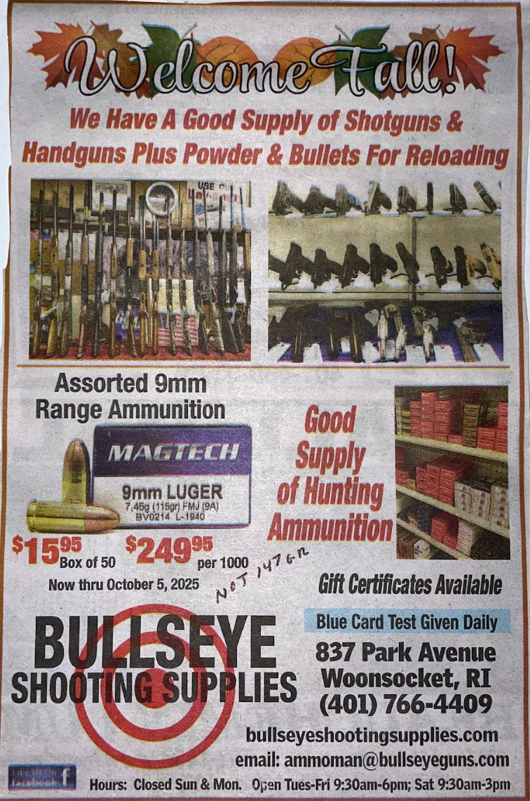 ad for fall till October 5th